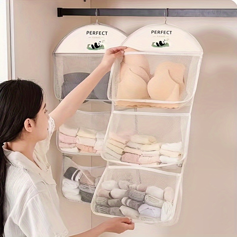 WallMounted Wardrobe Divider Hanging Clothes Closet Organizer For Bedroom And Kitchen Clothes Stora 1