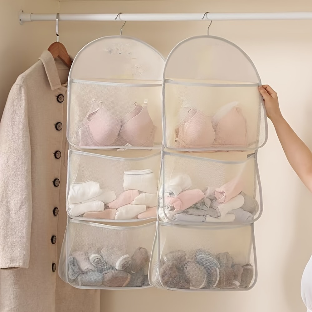 WallMounted Wardrobe Divider Hanging Clothes Closet Organizer For Bedroom And Kitchen Clothes Stora 2