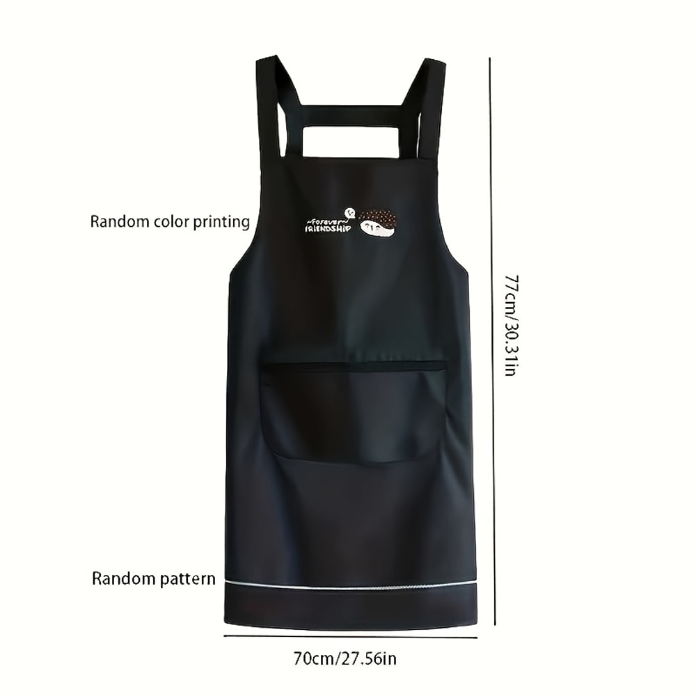 Durable Kitchen Apron With Zipper And Large Pocket AbrasionResistant Workwear For Men Women 3