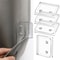 SelfAdhesive Shower Curtain Clips Windproof Transparent Plastic For Secure Bathroom Curtain Holding 0
