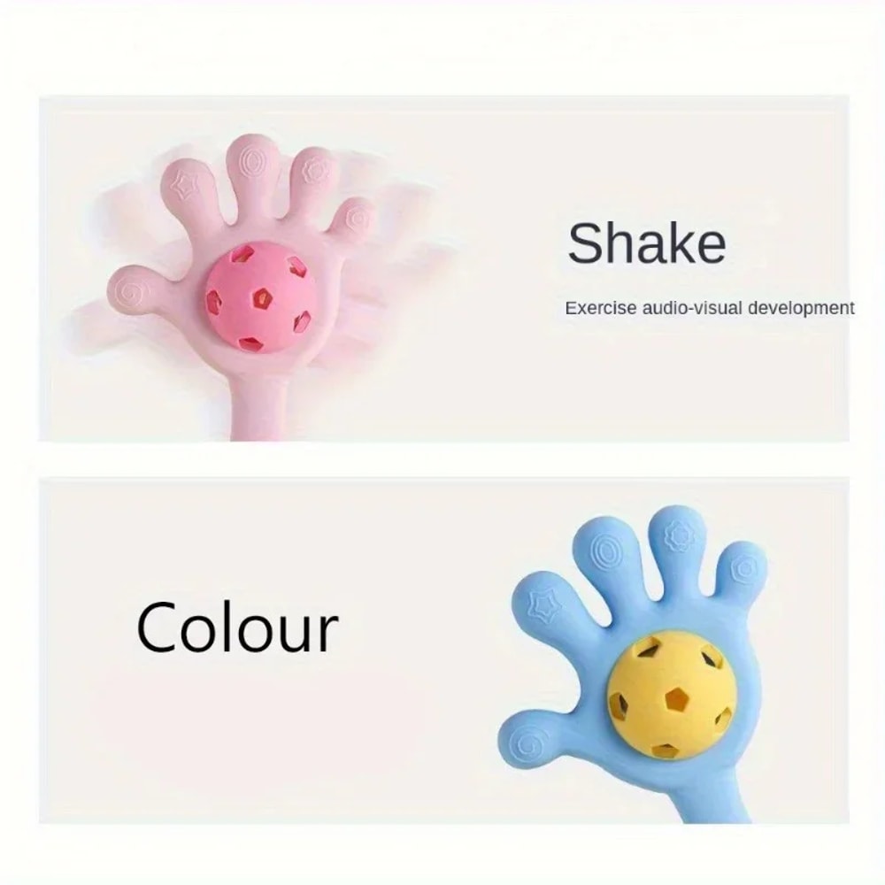 Silicone Animal Teething Ring Food Grade Baby Toys Sensory Soothing Toys For Toddlers Silicone Teet 2