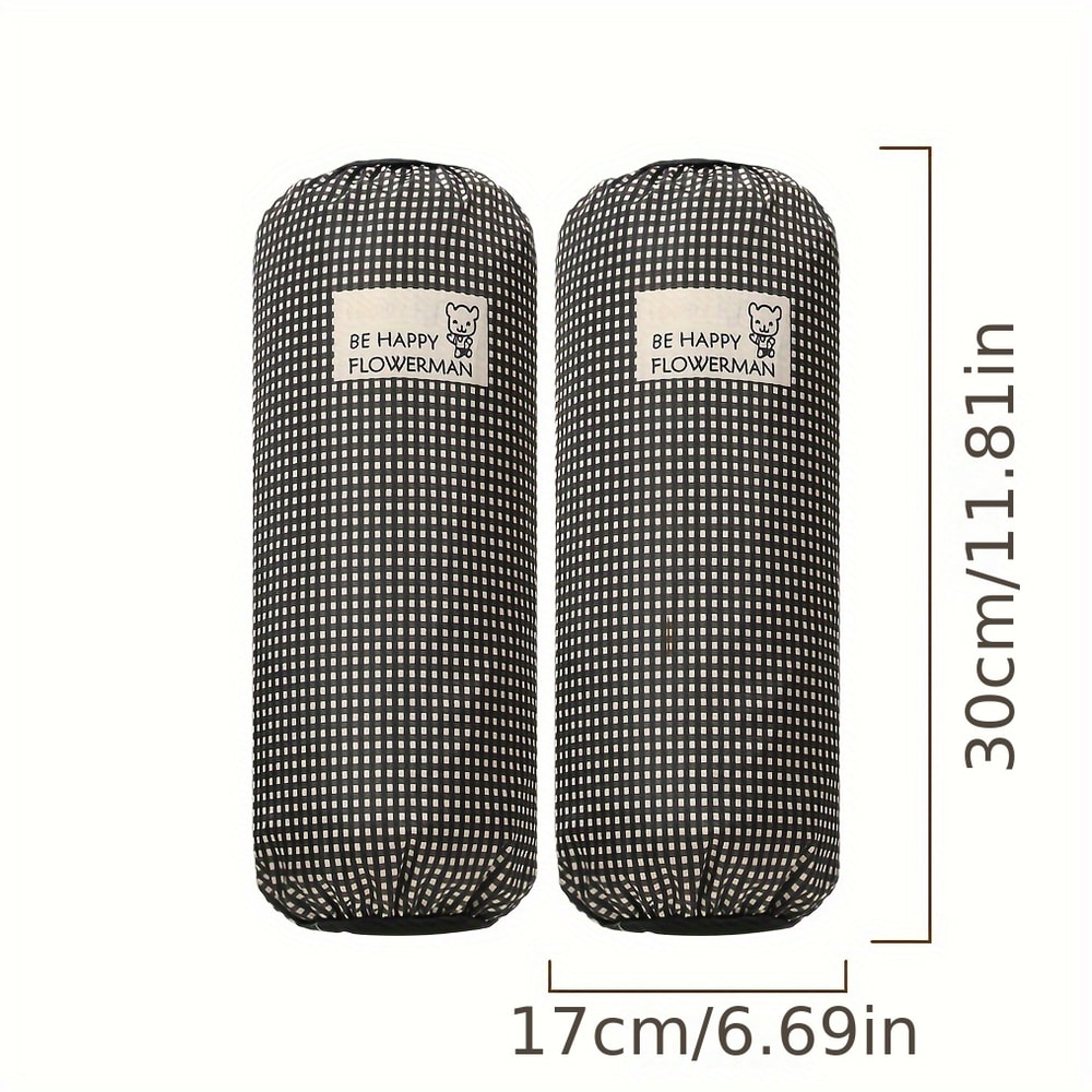 Waterproof HeavyDuty Arm Sleeves Plaid Design Oil Dust Resistant For Cleaning Dishwashing Lab Work 2