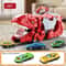 Dinosaur Swallowing Track Deformation Truck Toy With Alloy Racing Car Foldable Transport Storage To 4