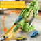 Dinosaur Swallowing Track Deformation Truck Toy With Alloy Racing Car Foldable Transport Storage To 3