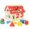 Montessori Math Toy For Toddlers Educational Wooden Puzzle Toys Count Number House Shape Matching G 1