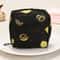 Portable Makeup Bag With Artistic Print Stylish Black Polyester Organizer Large Capacity Travel Pou 2