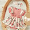 Striped Jumpsuit Summer Dress With Bowknot Headband Cotton Dress For Crawling Clothes Floral Clothe 0