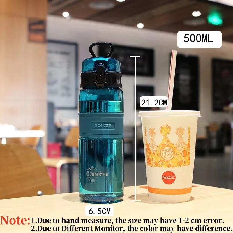 Plastic Water Bottle Leakproof Sports Drinkware With Tea Filter Portable Transparent Cup For Gym An 2