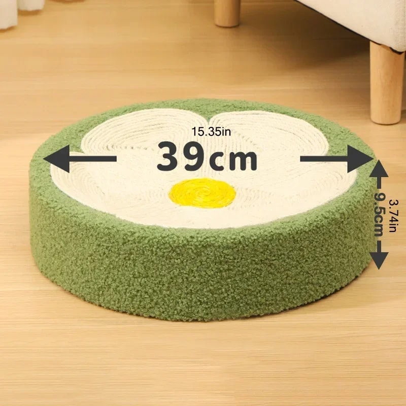 Cat Scratching Bed TwoinOne Scratching Board Hemp Rope Braid Plush Pet Bed Cat Exclusive 3