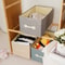 Folding Storage Basket Household Clothes And Pants Storage Box Drawer Style Clothing Organizing Box 2