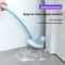 Long Handle Corner Brush Soft Hair Double Head Toilet Cleaner Plastic Curved Bathroom Brush