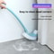 Long Handle Corner Brush Soft Hair Double Head Toilet Cleaner Plastic Curved Bathroom Brush