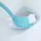 Long Handle Corner Brush Soft Hair Double Head Toilet Cleaner Plastic Curved Bathroom Brush