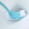 Long Handle Corner Brush Soft Hair Double Head Toilet Cleaner Plastic Curved Bathroom Brush