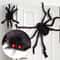 Giant Plush Spider Wire Plush Black And Multicolour Style For Party Or Halloween Decoration 1