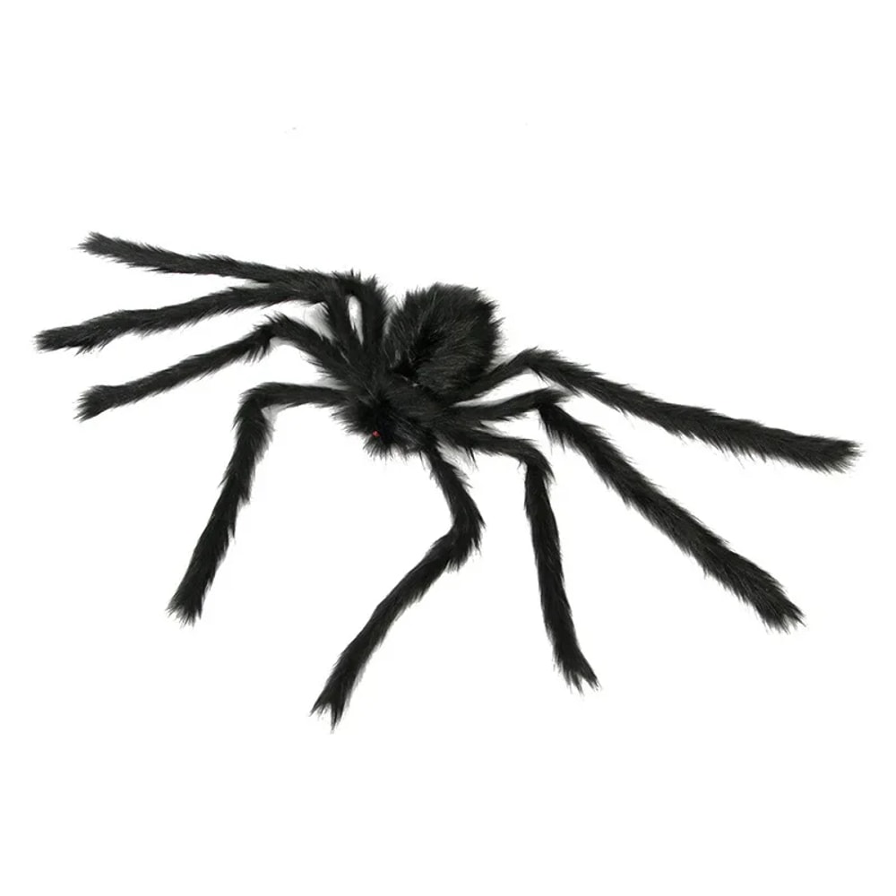 Giant Plush Spider Wire Plush Black And Multicolour Style For Party Or Halloween Decoration 0