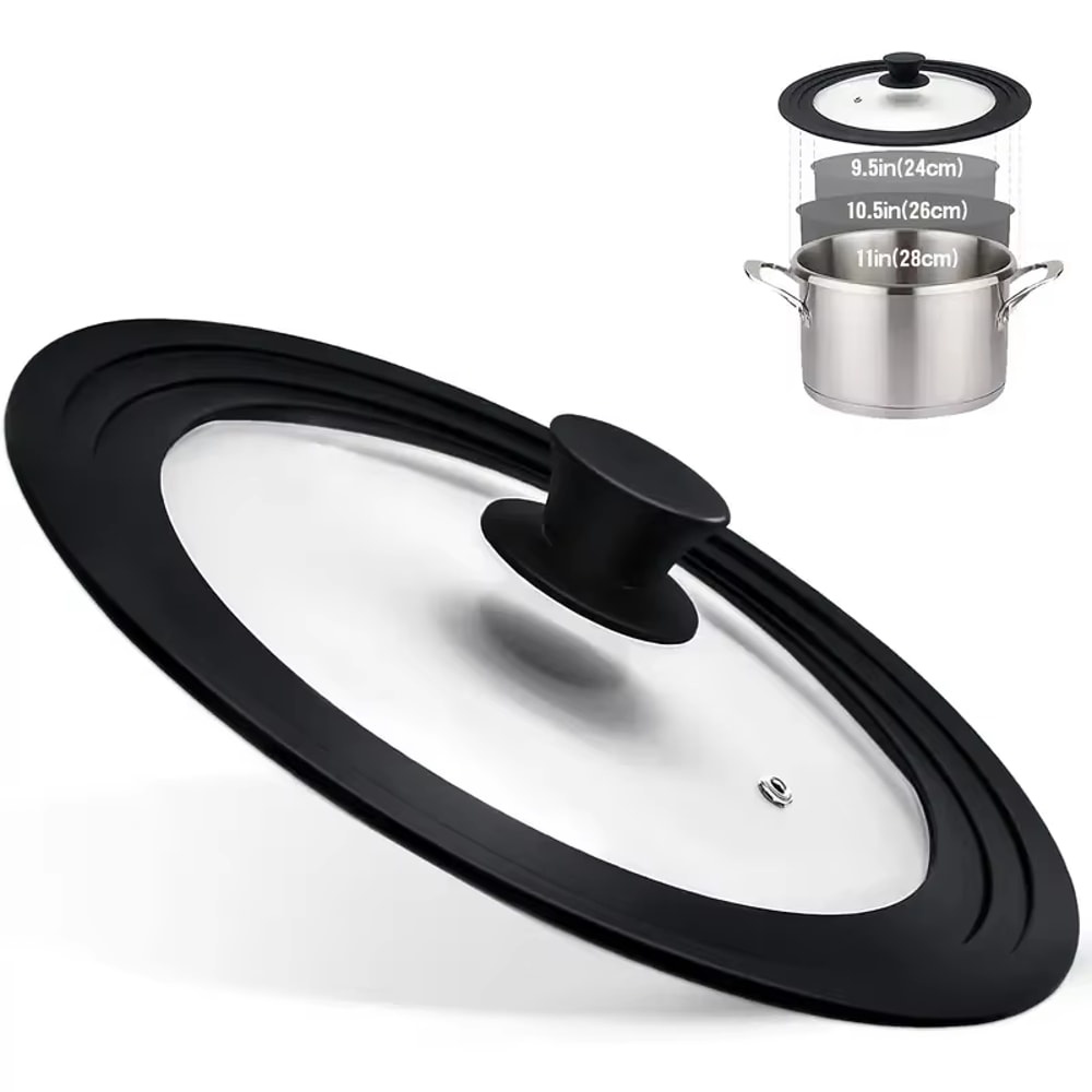 Silicone Glass Covers Microwave Lids Round Protector Stove Kitchen Accessories