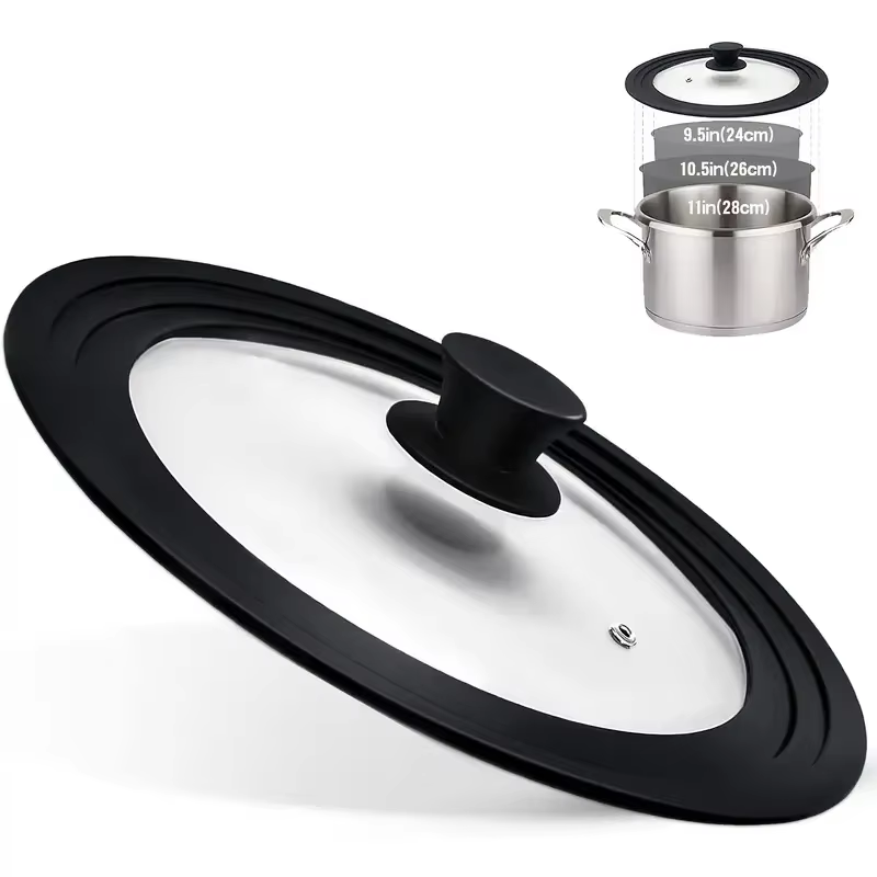 Silicone Glass Covers Microwave Lids Round Protector Stove Kitchen Accessories