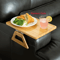 Foldable Wooden Sofa Tray Armrest Table Round Rhombus Rectangle Snack Groceries Tray 2