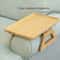 Foldable Wooden Sofa Tray Armrest Table Round Rhombus Rectangle Snack Groceries Tray 4