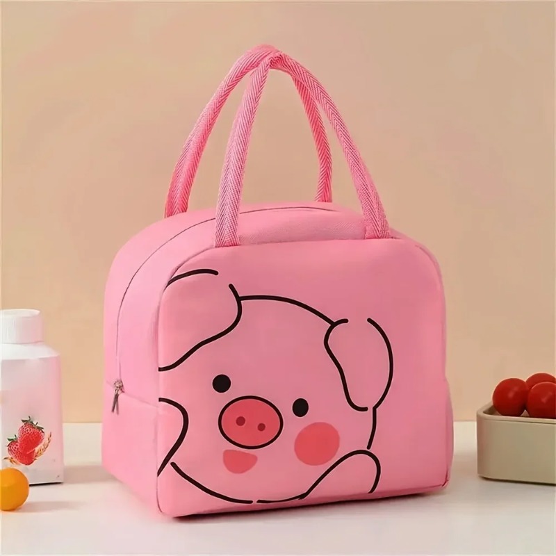 Reusable Thickened Insulation Lunch Bag Cute Cartoon Bag Organizer Kitchen Accessories Organizer 3