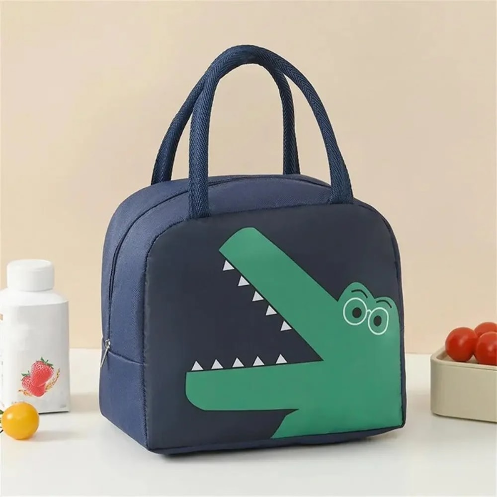 Reusable Thickened Insulation Lunch Bag Cute Cartoon Bag Organizer Kitchen Accessories Organizer