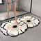 Super Absorbent Diatomaceous Floor Mat Flower Pattern NonSlip Bathroom Carpet Rug AntiFouling 0