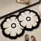 Super Absorbent Diatomaceous Floor Mat Flower Pattern NonSlip Bathroom Carpet Rug AntiFouling 1