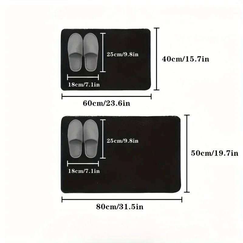 Super Absorbent Diatomaceous Floor Mat Flower Pattern NonSlip Bathroom Carpet Rug AntiFouling 5