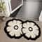 Super Absorbent Diatomaceous Floor Mat Flower Pattern NonSlip Bathroom Carpet Rug AntiFouling 2