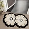 Super Absorbent Diatomaceous Floor Mat Flower Pattern NonSlip Bathroom Carpet Rug AntiFouling 2