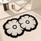 Super Absorbent Diatomaceous Floor Mat Flower Pattern NonSlip Bathroom Carpet Rug AntiFouling 3