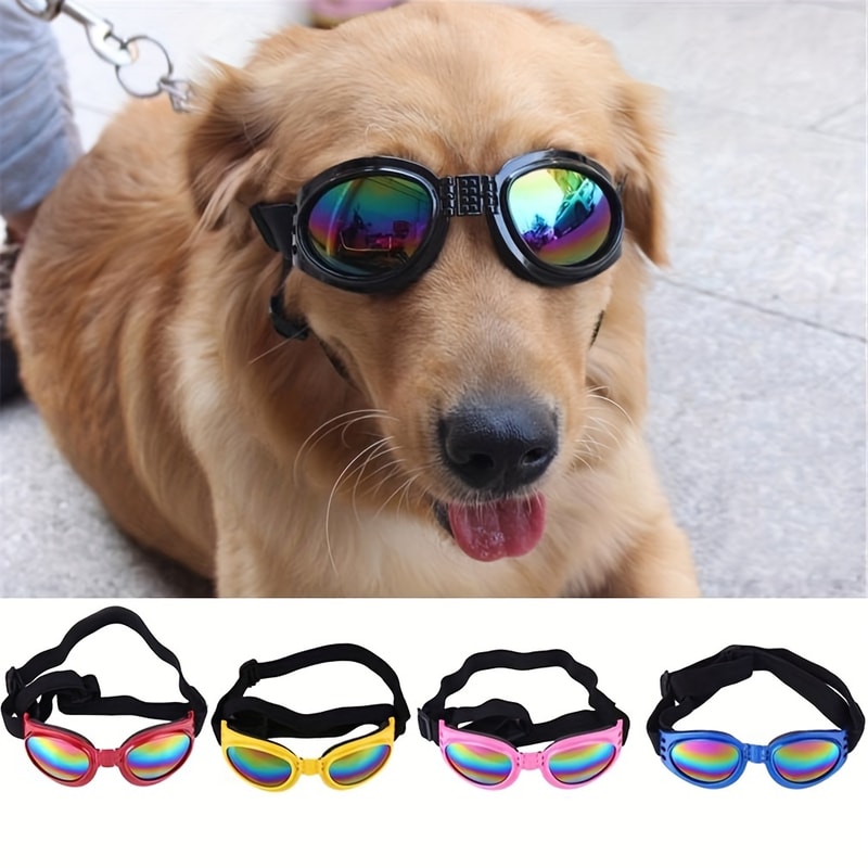 MultiColor Foldable Pet Dog Sunglasses Protecting Eyes From Sunshine 1