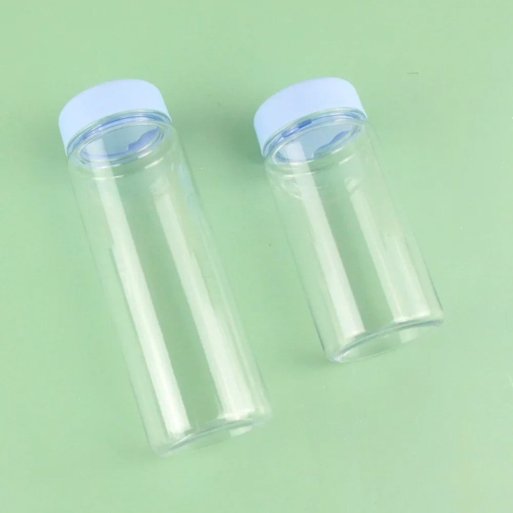 Portable Sport Water Bottle Large Capacity Transparent Cup Simple Plastic Water Cup Outdoor Camping 5