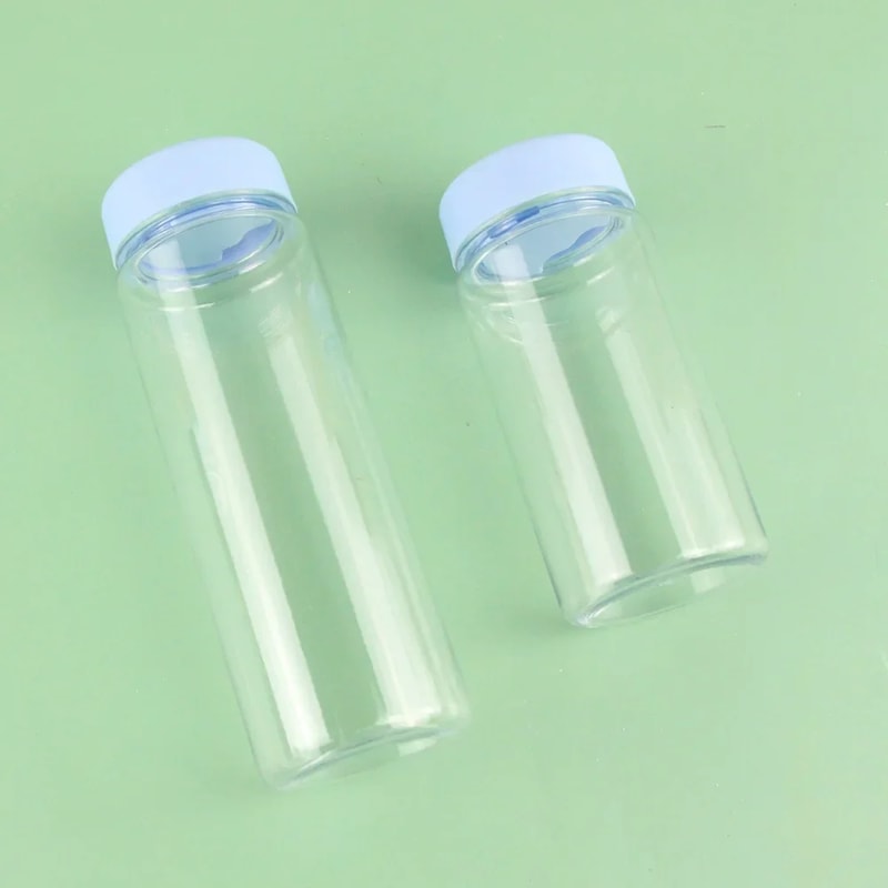 Portable Sport Water Bottle Large Capacity Transparent Cup Simple Plastic Water Cup Outdoor Camping 5