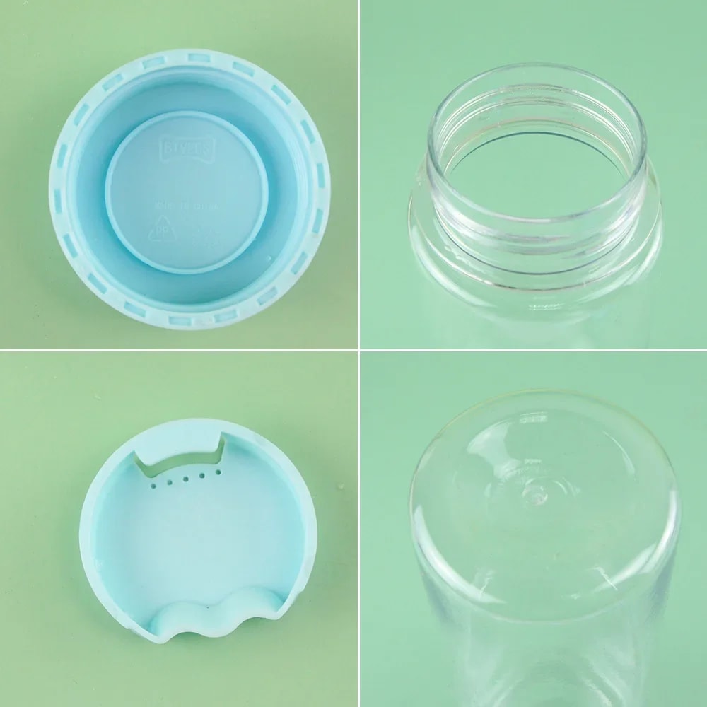 Portable Sport Water Bottle Large Capacity Transparent Cup Simple Plastic Water Cup Outdoor Camping 4