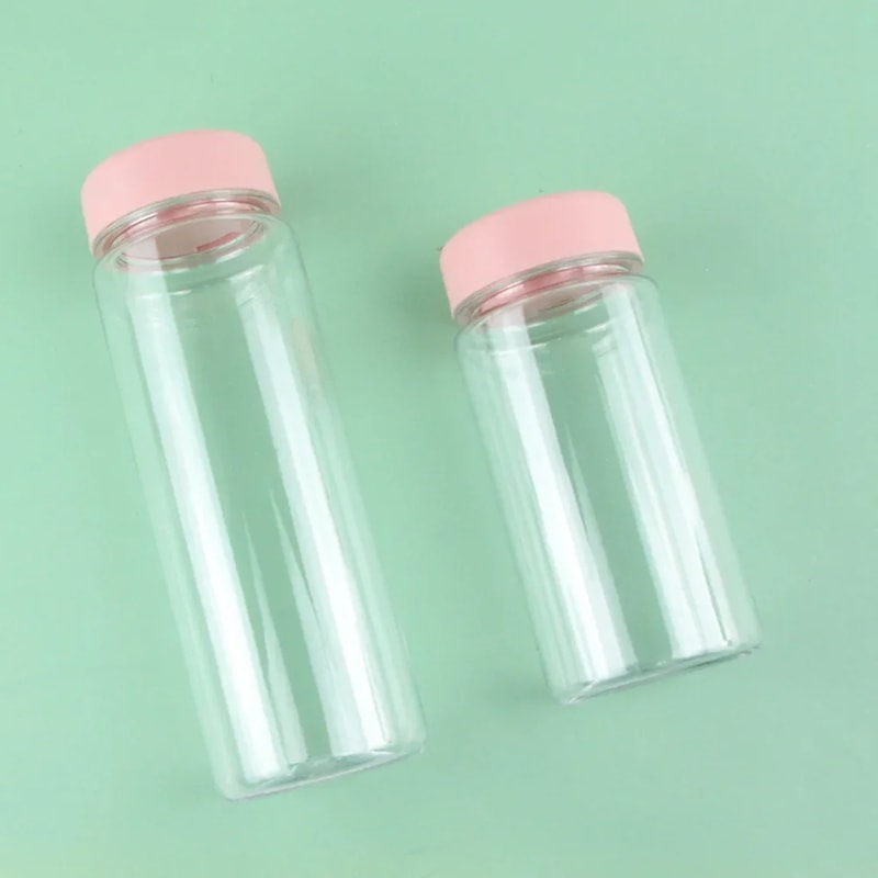 Portable Sport Water Bottle Large Capacity Transparent Cup Simple Plastic Water Cup Outdoor Camping 6