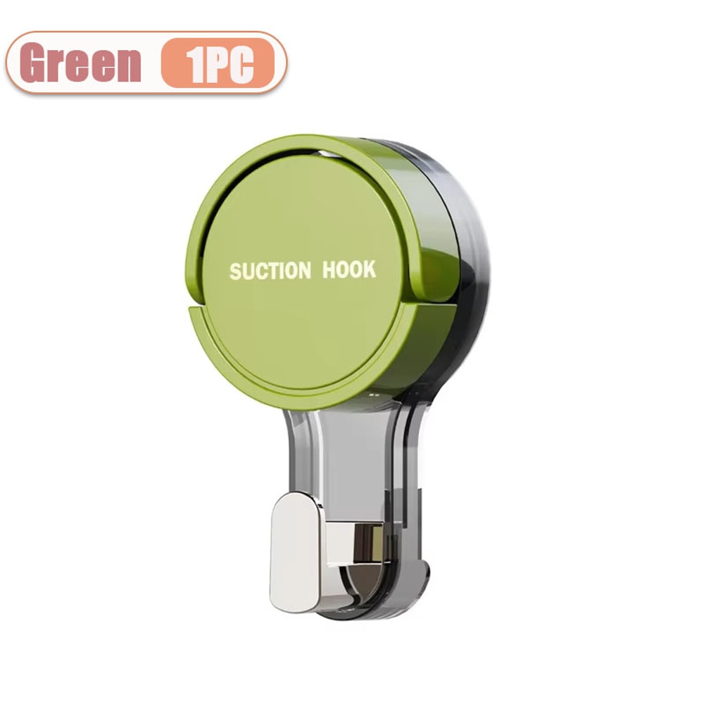 Strong Suction Cup Wall Hooks, No Drill Removable, Perfect for Bathroom Kitchen Storage, Leaves No Damage.
