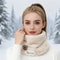 Warm Windproof Neck Gaiter Cozy Thick Fleece Knitted Scarf Winter Headwear For Men Women Outdoor Ru 4