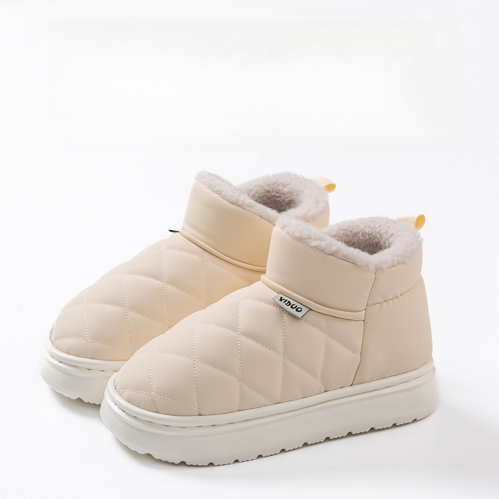 Slip Resistant Waterproof Winter Snow Boots for Women with Fur Lining and Outdoor Traction Sole