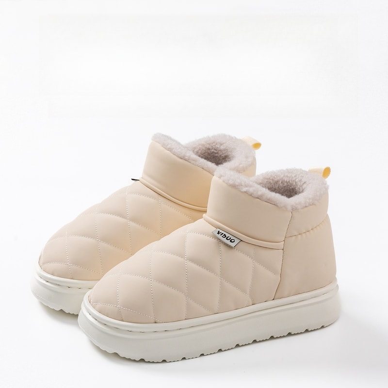 Slip Resistant Waterproof Winter Snow Boots for Women with Fur Lining and Outdoor Traction Sole
