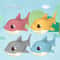 Summer Cartoon Shark Baby Water Play Toy With Wind Up Chain Bath Shower Toy For Outdoor Fun 2