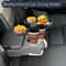 Sturdy Base Detachable Car Cup Holder Tray With Expandable Food Table For Long Road Trips 3