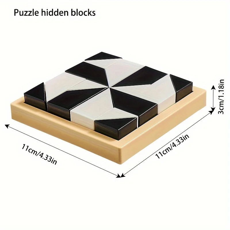 Childrens Intelligent Puzzle Toys Level ParentChild Interactive Tabletop Game Black And White Hidde 4