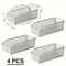 4pcs Stackable Storage Basket SetMultifunctional Plastic Storage BoxSuitable For Books SnacksetcIde 1