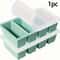 1pc Silicone Freezer Tray With Lid Durable Kitchen Storage For Soup Broth Sauces Stackable Food 1