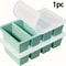 1pc Silicone Freezer Tray With Lid Durable Kitchen Storage For Soup Broth Sauces Stackable Food 1
