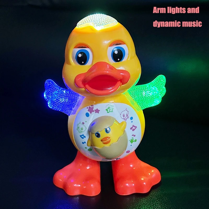 Electric Dancing Duck Funny Blink Eyes Flashing Light Shake The Body Cute Musical Cartoon Animal Ed 4