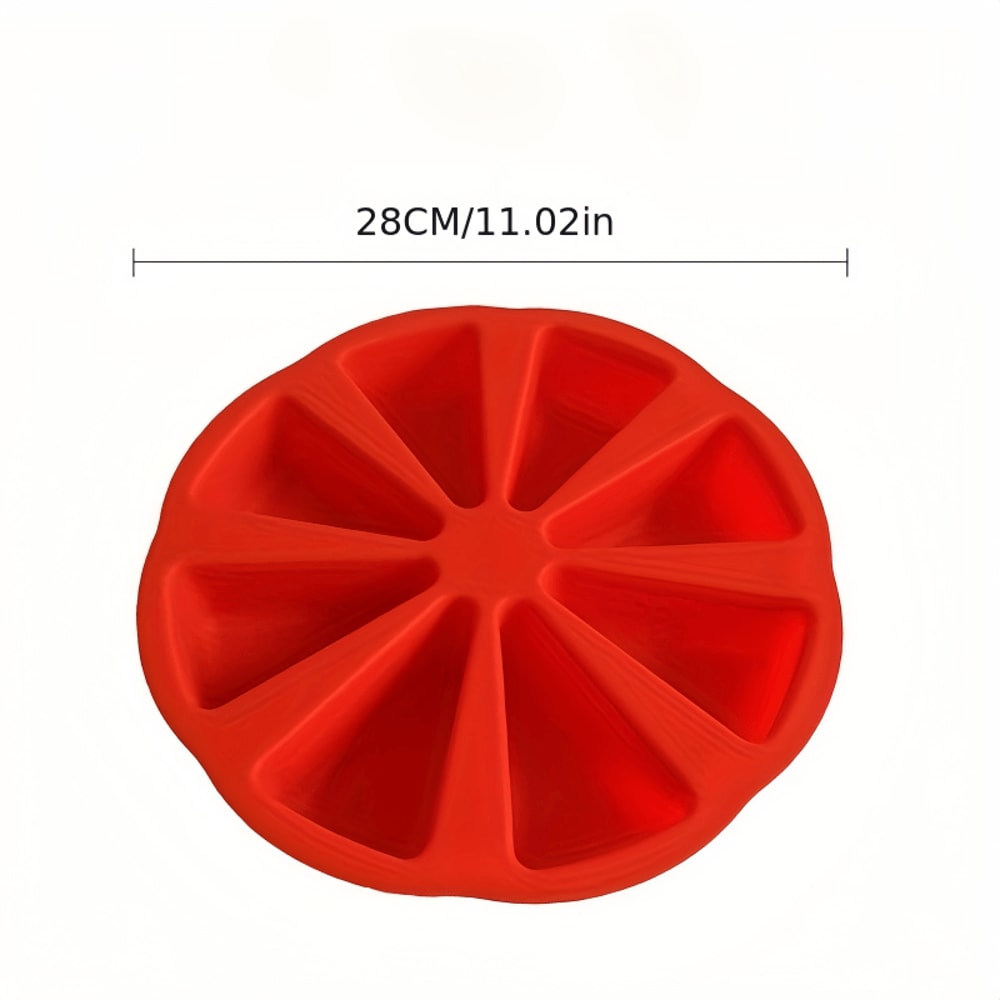 Silicone Triangle Cake Mold Set Non Stick Baking Tray For Brownies Pancakes Cupcakes 4