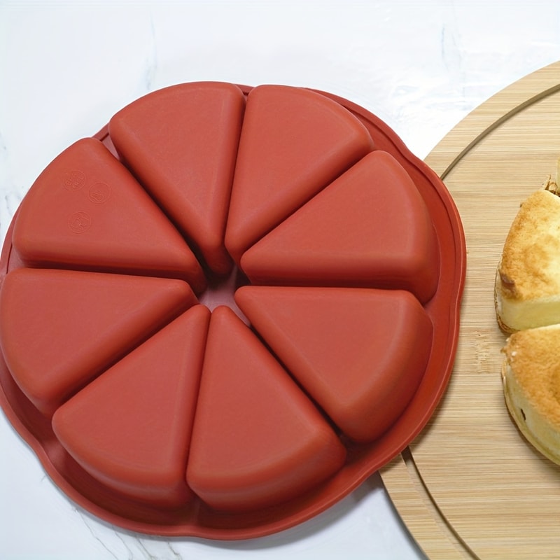 Silicone Triangle Cake Mold Set Non Stick Baking Tray For Brownies Pancakes Cupcakes 1